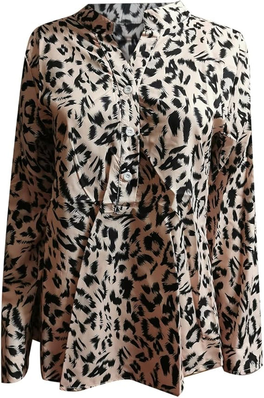 EB | Trendige Bluse Im Leo-Muster