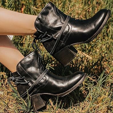 Neue Stiefel Damen Leder Schuhe EB