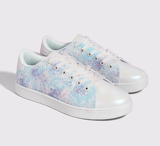 Funkelnde Schnür-Fashion-Damen-Sneaker - Xenia EB