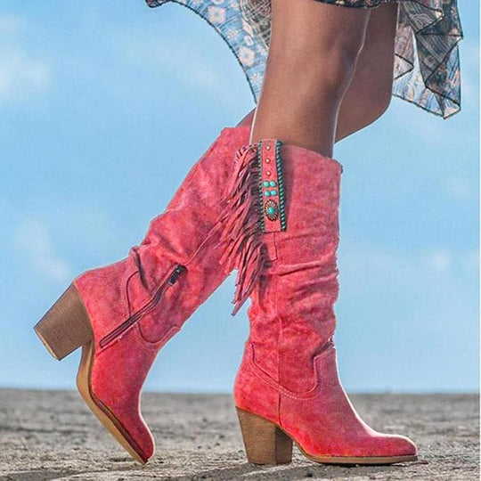 EB | Western Cowboy Stiefel mit Fransen