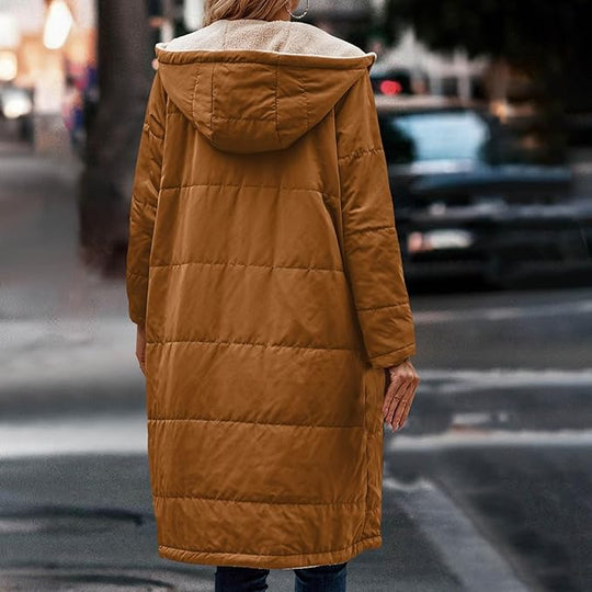 EB | Jack für Damen - halblanges Jacke mit Kapuze