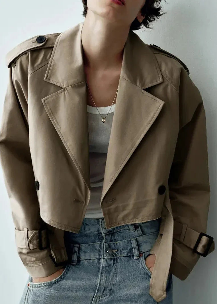 EB | Verkürzte Windbreaker-Jacke für Frauen
