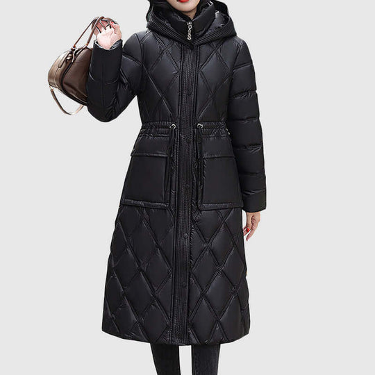 EB | Damen gepolsterte Kapuzen Winterjacke