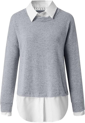 EB | Klassischer Pullover mit Hohem Kragen Wollmischung Elegant und Zeitlos