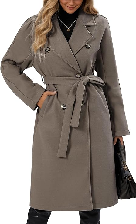 EB | Klassischer Damen Trenchcoat Mit Doppelknopfverschluss