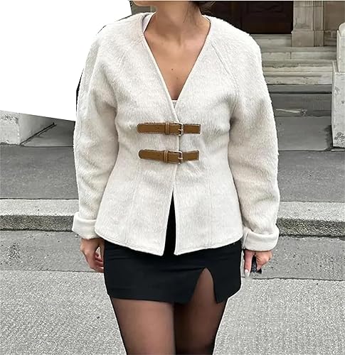 EB | Damen Weinlese Schnallenmantel