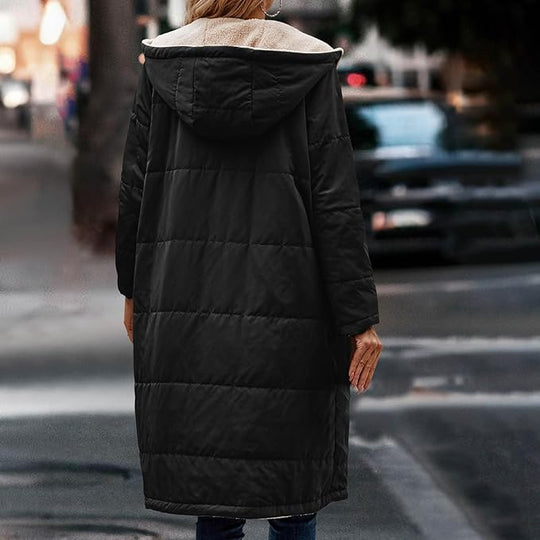 EB | Jack für Damen - halblanges Jacke mit Kapuze