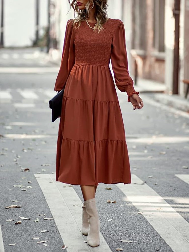 EB | Midi-Kleid mit Langen Ärmeln und Dinnerjackets