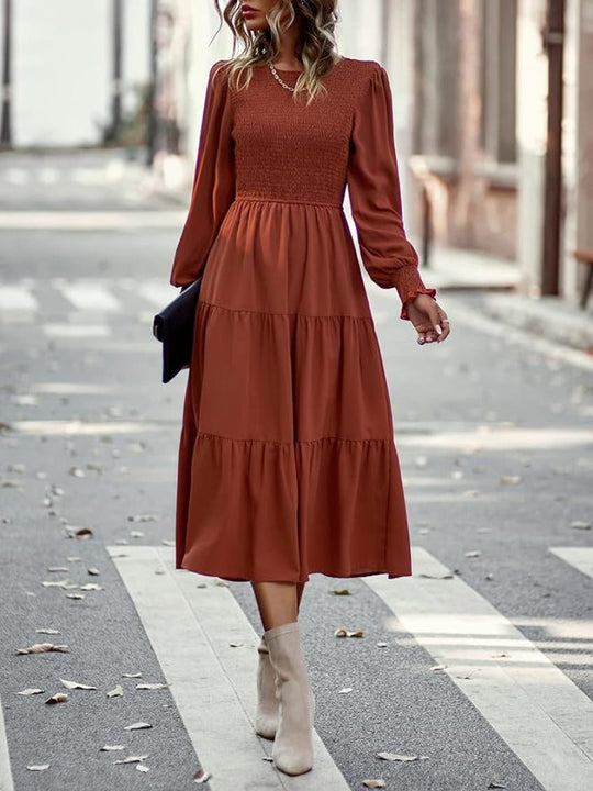EB | Midi-Kleid mit Langen Ärmeln und Dinnerjackets