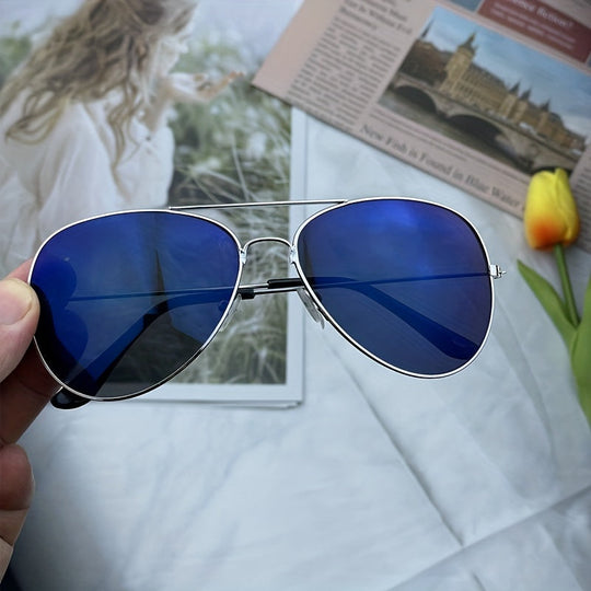 EB | Klassische Aviator-Sonnenbrille mit Goldenem Rahmen für Damen