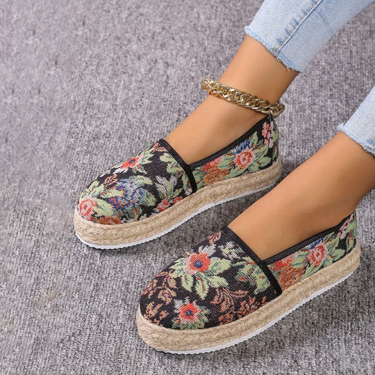 Vintage Plattform Slip-On Schuhe EB