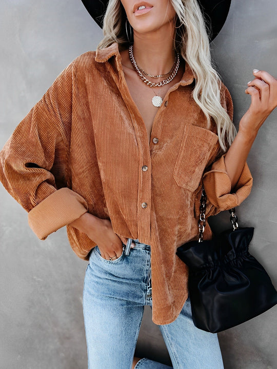 EB | Cordjacke mit Knöpfen