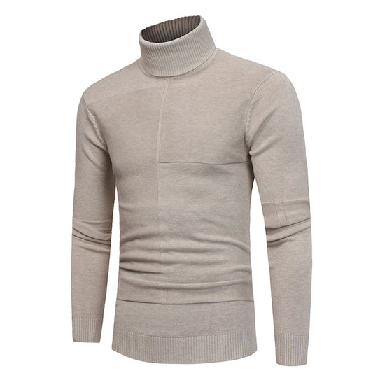 Herren Hochwertiger Rollkragenpullover aus weichem Strick EB
