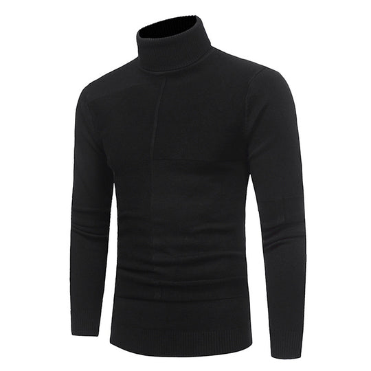 Herren Hochwertiger Rollkragenpullover aus weichem Strick EB