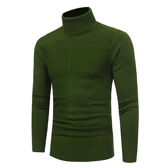 Herren Hochwertiger Rollkragenpullover aus weichem Strick EB