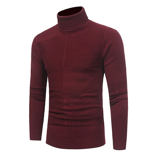 Herren Hochwertiger Rollkragenpullover aus weichem Strick EB
