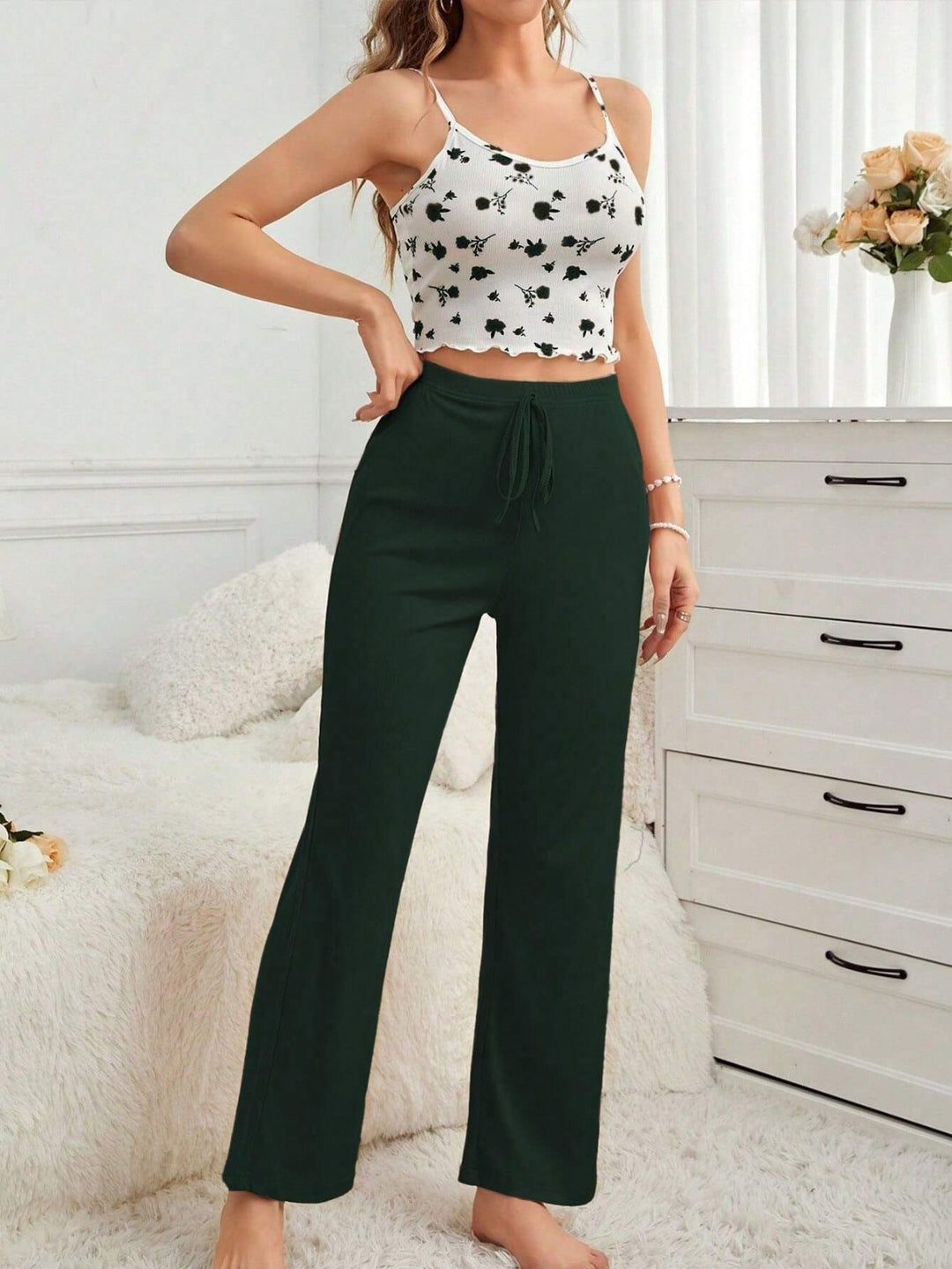 EB | Hosenträgerhose lässiges Pyjama-Set