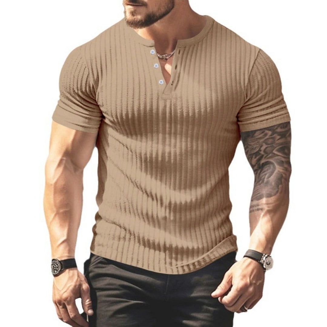 EB | Einfarbig Lässig gestricktes T-Shirt