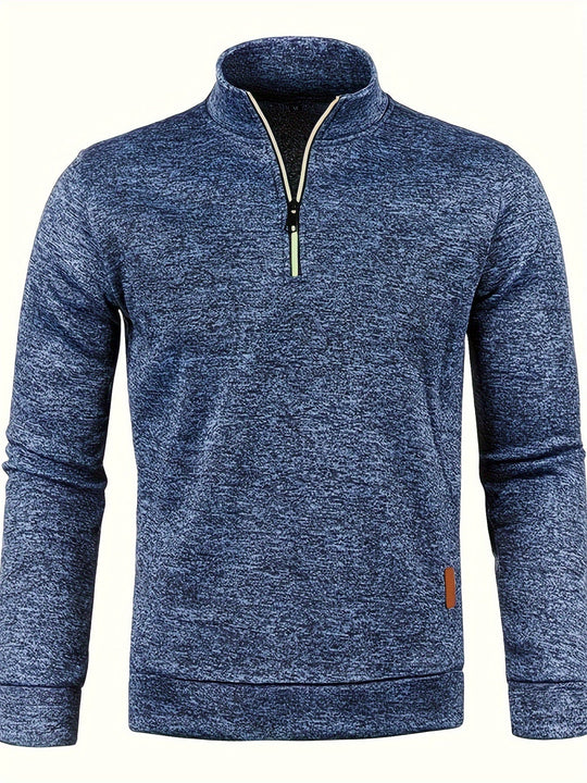 EB | Herrenpullover mit Reißverschluss am Hals für Herbst & Winter