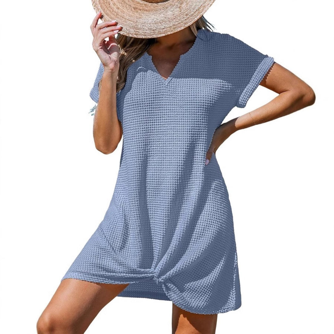 EB | Blusenkleid mit V-Ausschnitt und Knick