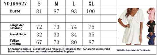 EB | Kleid mit V-Ausschnitt und Schleife zum Schnüren