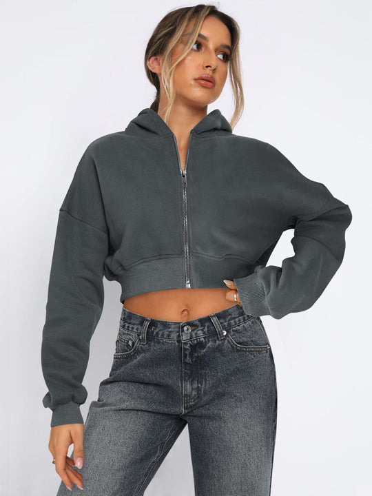 EB | Fleece-Hoodie mit Reißverschluss