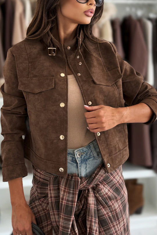 EB | Langarm Casual Jacke mit Knöpfen