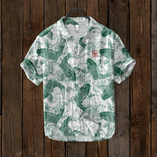EB | Vintage Fisch Japanische Kunst Shirt