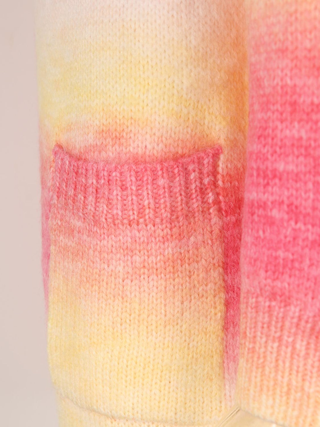 EB | Engel Flügel Vollgröße Gefütterte Offene Vorderansicht Gradient Cardigan