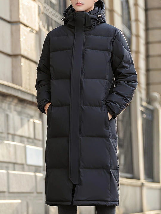 EB | Lange Pufferjacke mit Kapuze Polyester Isolierend und Stilvoll