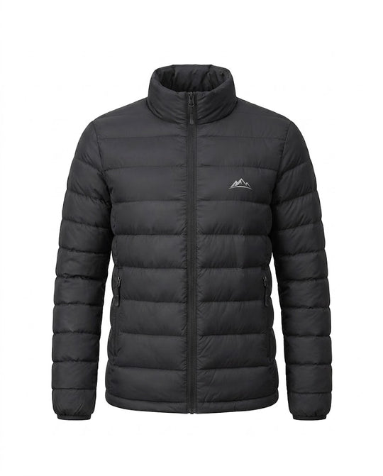 Damen nan leichte packbare Kurz-Steppjacke mit hohem Stehkragen und Reißverschlusstaschen EB