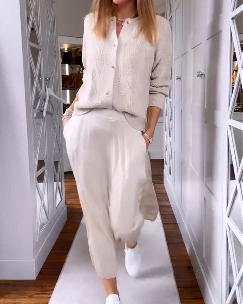 EB | Lässige und Stilvolle Allgemeine Strickjacke