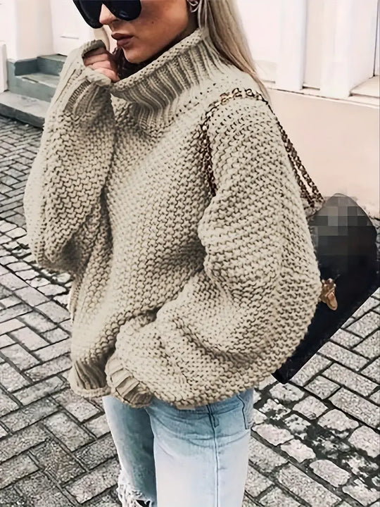EB | Einfarbiger Rollkragenpullover