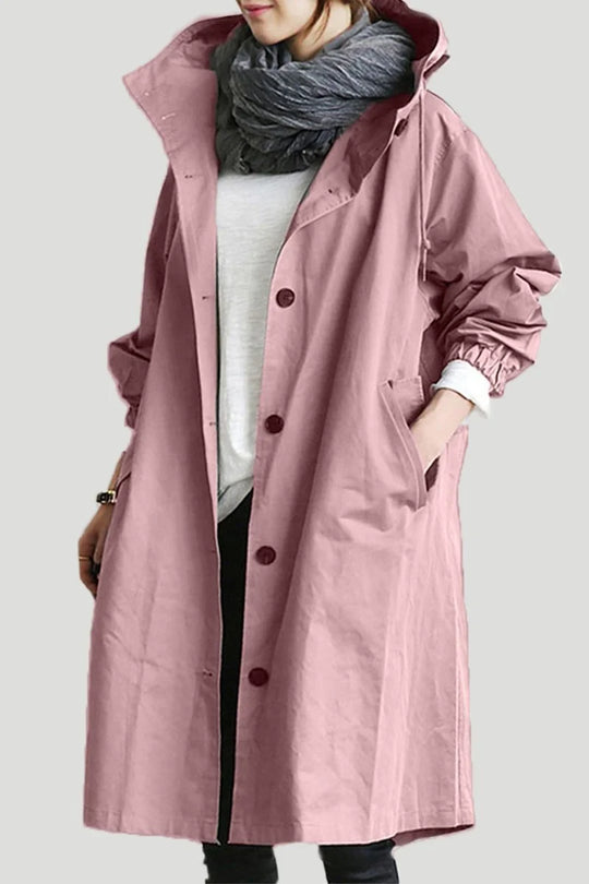EB Damen Windbreaker Mantel mit Kapuze