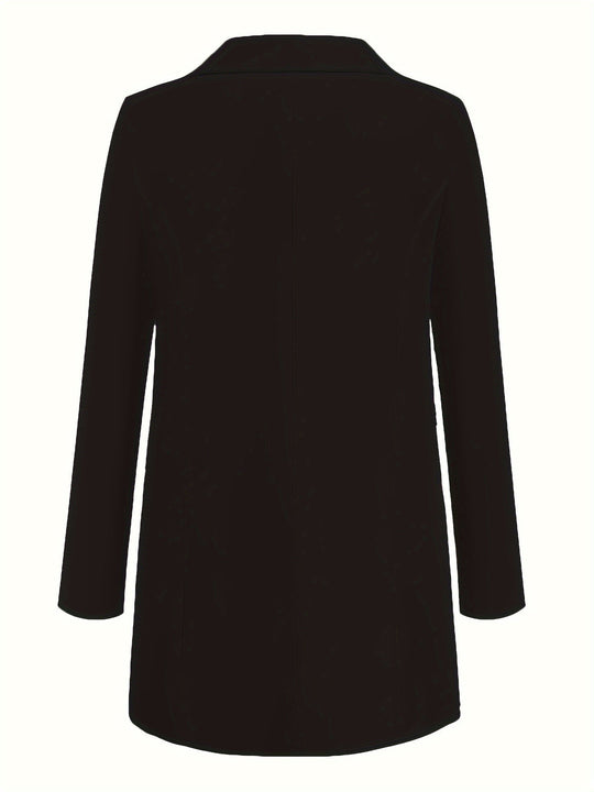 EB | Eleganter Einfarbiger Business-Blazer Mit Offener Vorderseite - Ideal Für Alle Jahreszeiten