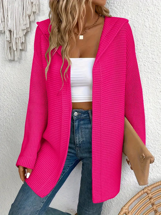EB | Strickjacke mit Angriffsbereiter Kapuze