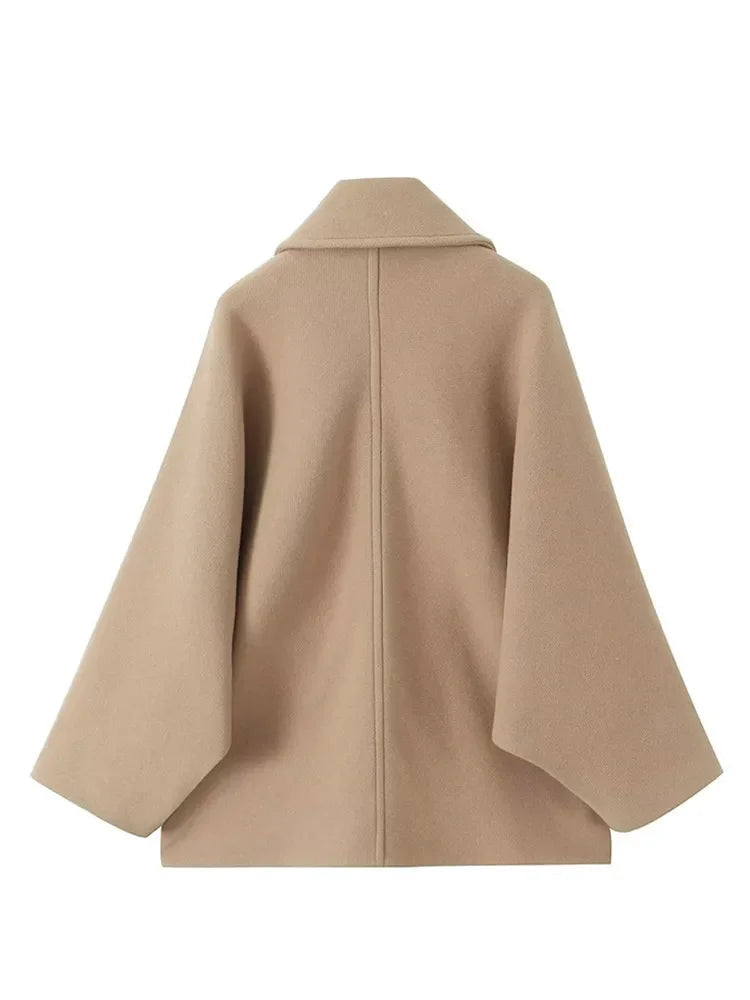 EB | Übergrößen Jacke mit Umklappbarem Kragen und Seitentaschen