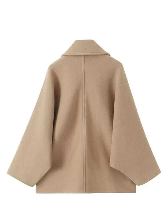 EB | Übergröße Jacke mit Umschlagkragen und Seitentaschen
