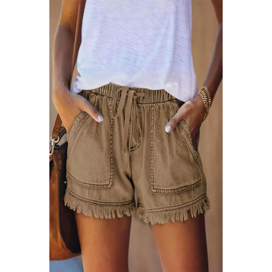 EB | Denim-Shorts mit hoher Taille