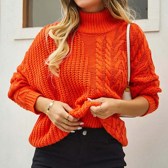 EB | Zopfmuster Strickpullover im Klassischen Design