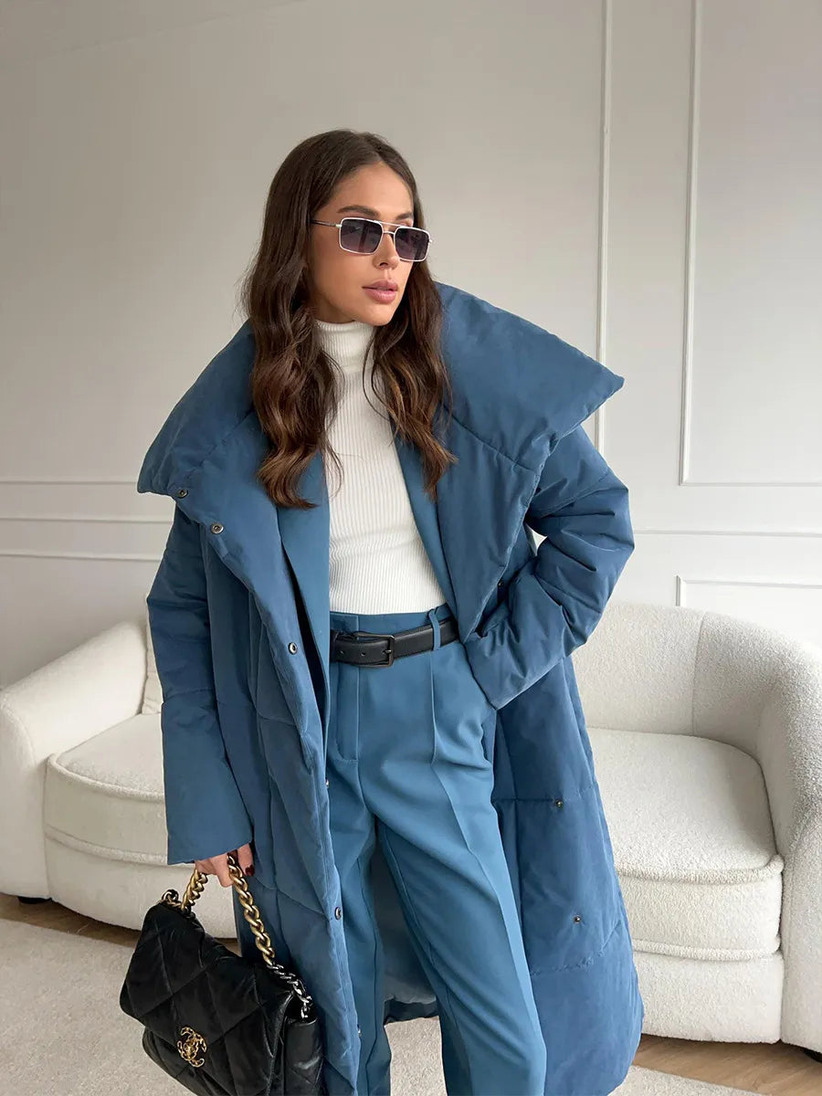 EB | Eleganter Wintermantel mit breitem Kragen
