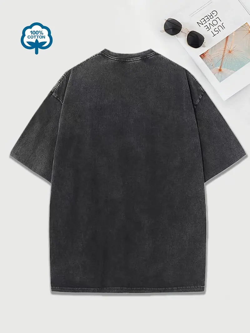EB | Baumwoll-T-Shirt mit Rundhalsausschnitt
