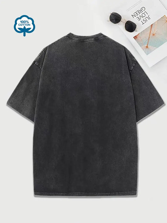 EB | Baumwoll-T-Shirt mit Rundhalsausschnitt