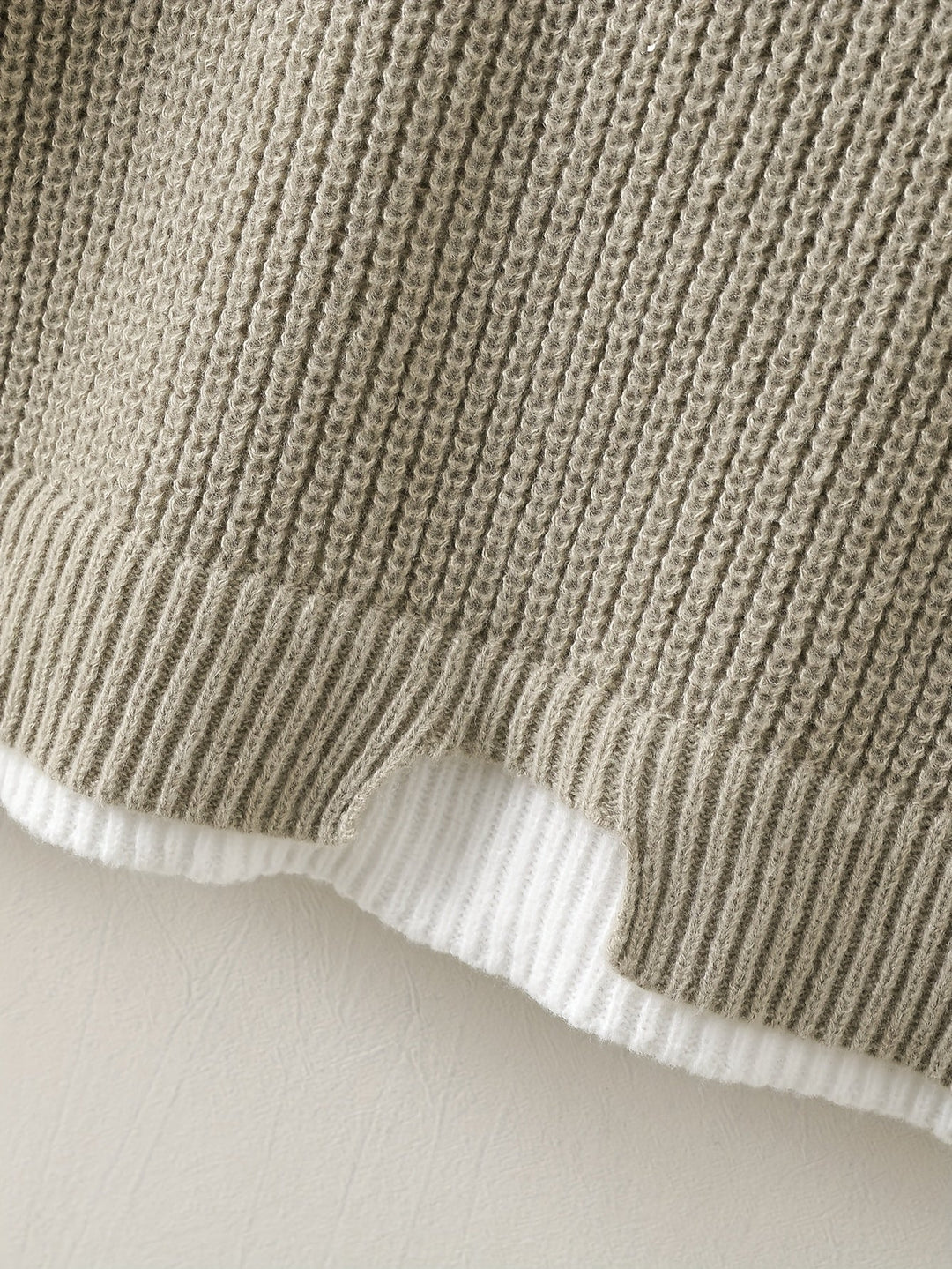 EB | Überdimensionierter Strickpullover Acryl Lässig und Warm