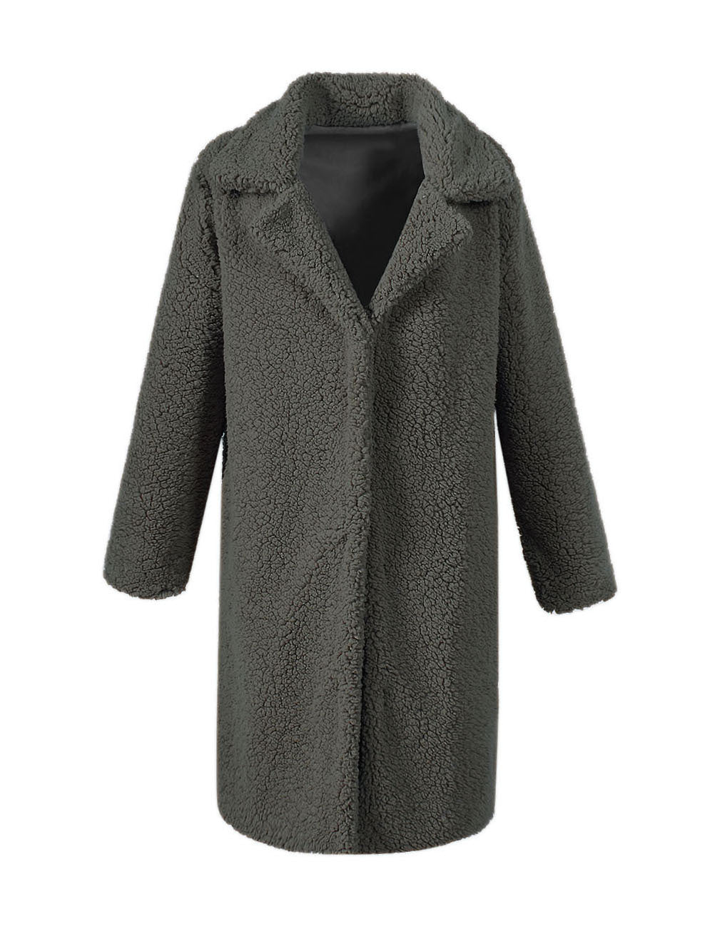 Damen Kuscheliger Teddy-Mantel EB