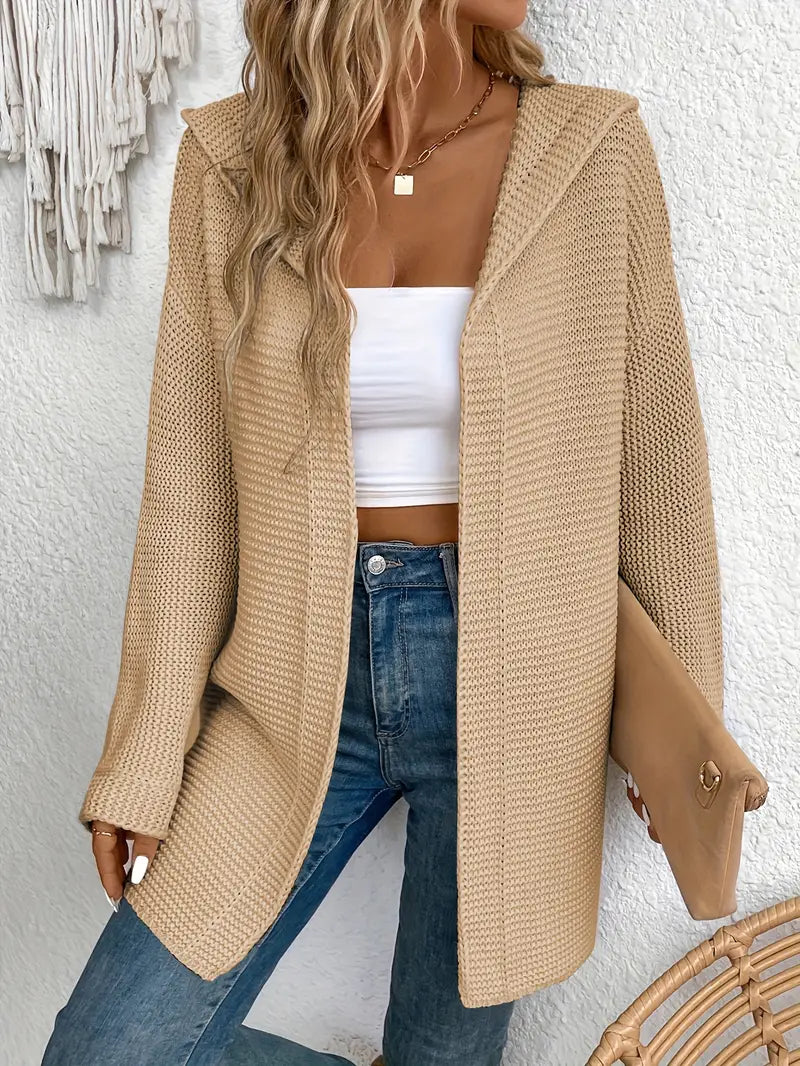 EB | Strickjacke mit Angriffsbereiter Kapuze