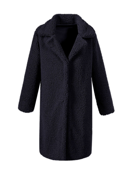 Damen Kuscheliger Teddy-Mantel EB