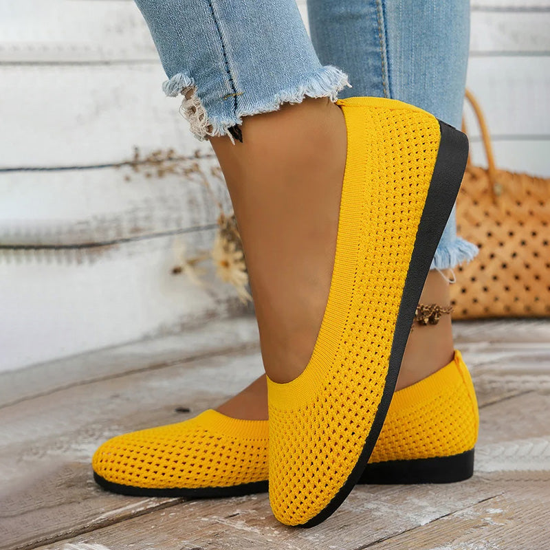 Lässige Atmungsaktive Flache Schuhe EB