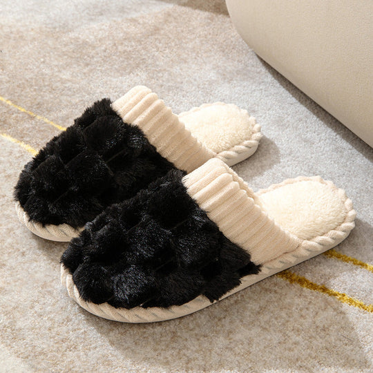 EB | Bequeme Damen Hausschuhe mit Pelzfutter
