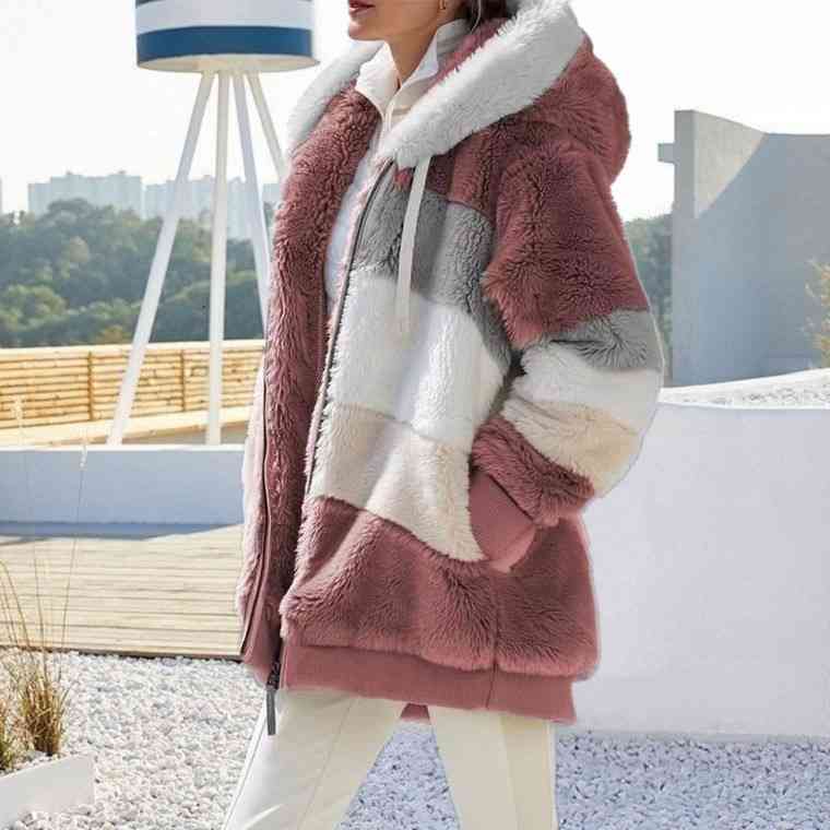 EB | Color Block Zip-Up Kapuzenjacke